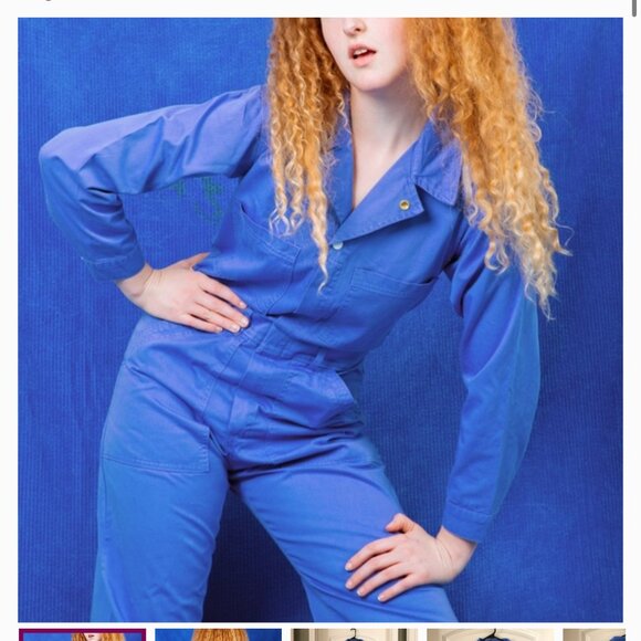 Big Bud Press Jumpsuit in Cornflower Blue XS - Picture 1 of 6